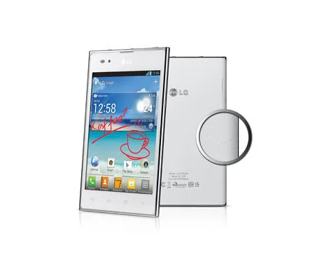 LG Optimus Vu P895 12,7 cm (5") Tek SIM Android 4.0 3G Micro-USB A 1 GB 32 GB 2080 mAh Beyaz Akıllı Telefon Thumbnail 4