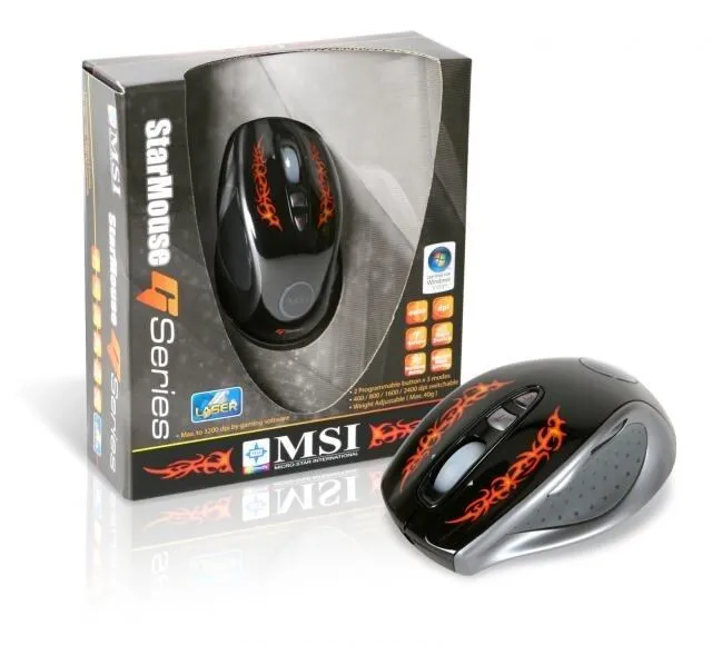MSI Star GS-501 S12-0400190-AF1 2400 DPI Optik Mouse Thumbnail 6