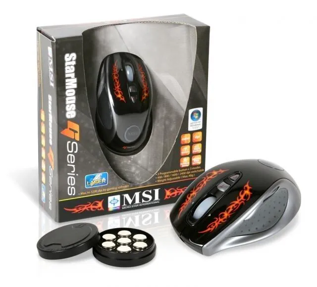 MSI Star GS-501 S12-0400190-AF1 2400 DPI Optik Mouse Thumbnail 4