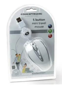 Conceptronic 5 button Mini Travel CLLMTRB5 800 DPI Optik Mouse Thumbnail 3