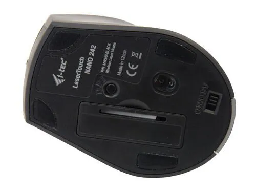 i-tec LaserTouch NANO 242 MW242-BLACK 1600 DPI Kablosuz Mouse Thumbnail 8