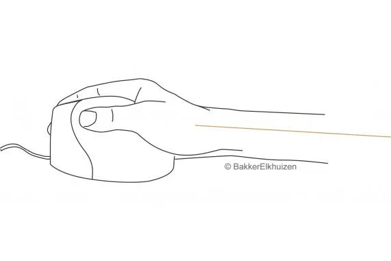BakkerElkhuizen Evoluent3 Ofis sağ-el RF kablosuz Optik 1200 DPI Mouse Thumbnail 5