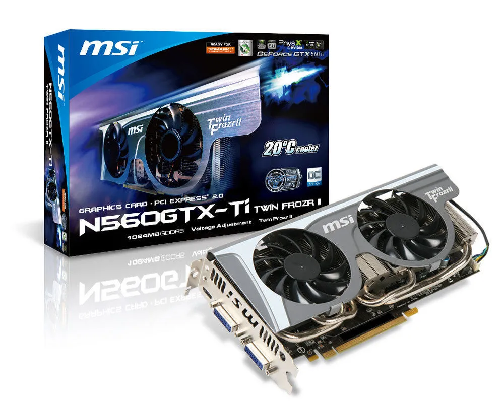 MSI N560GTXTITWINFROZROC 1 GB GDDR5 Ekran Kartı Thumbnail 2