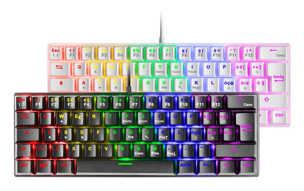 Mars Gaming MK60 MK60WBIT Mekanik RGB Oyuncu Klavyesi Thumbnail 1