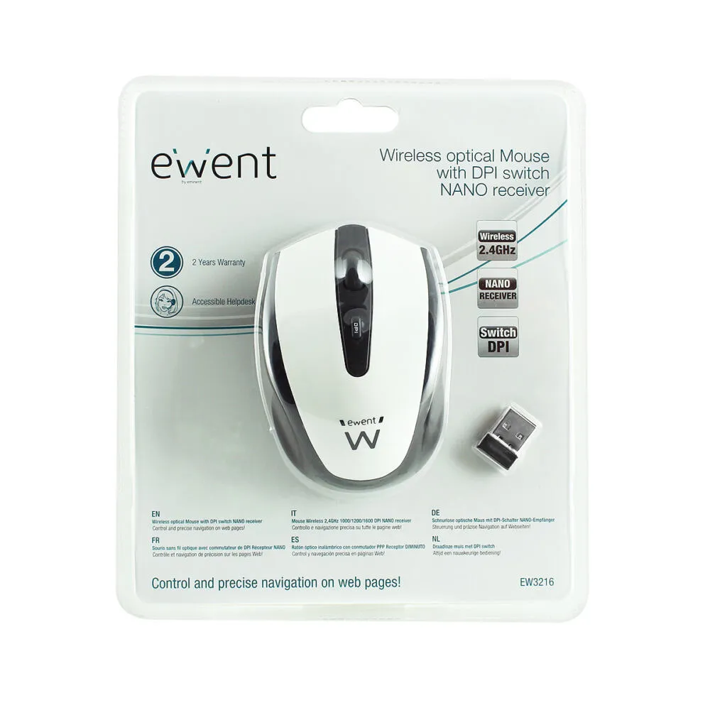 Ewent EW3216 1600 DPI Kablosuz Mouse Thumbnail 2