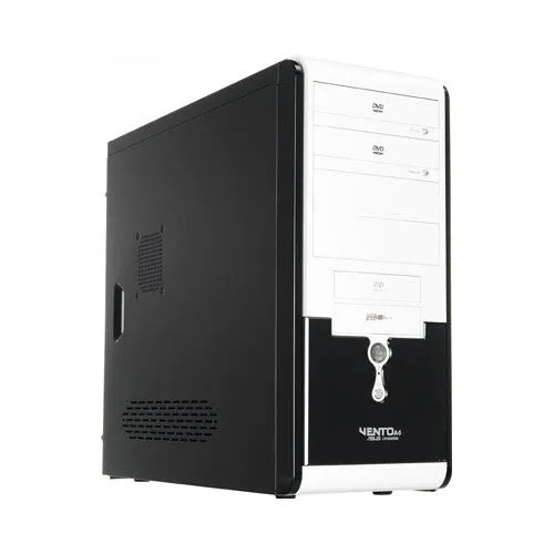 ASUS TA-661 bilgisayar muhafazası Midi Dikey (Tower) Siyah, Beyaz Kasa