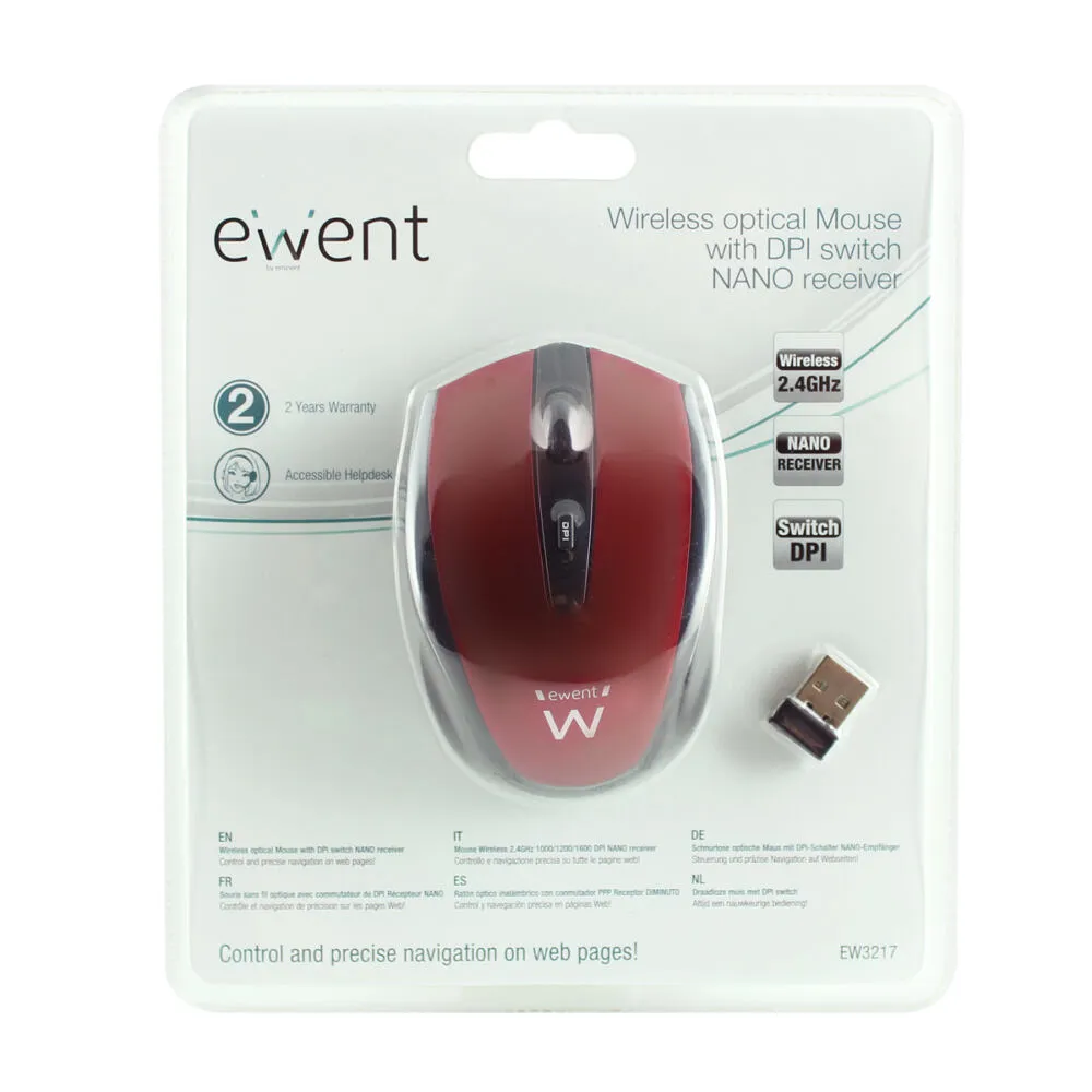 Ewent EW3217 1600 DPI Kablosuz Mouse Thumbnail 2