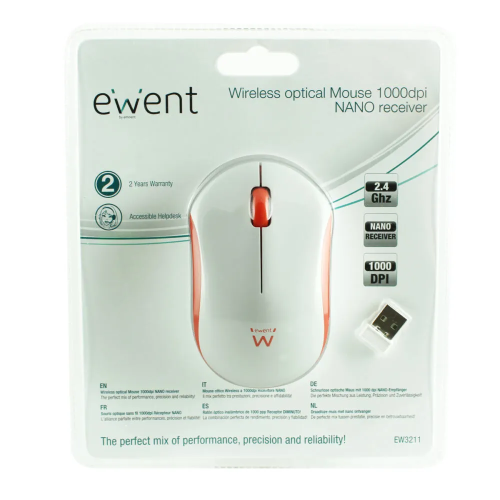 Ewent EW3211 1000 DPI Kablosuz Mouse Thumbnail 2