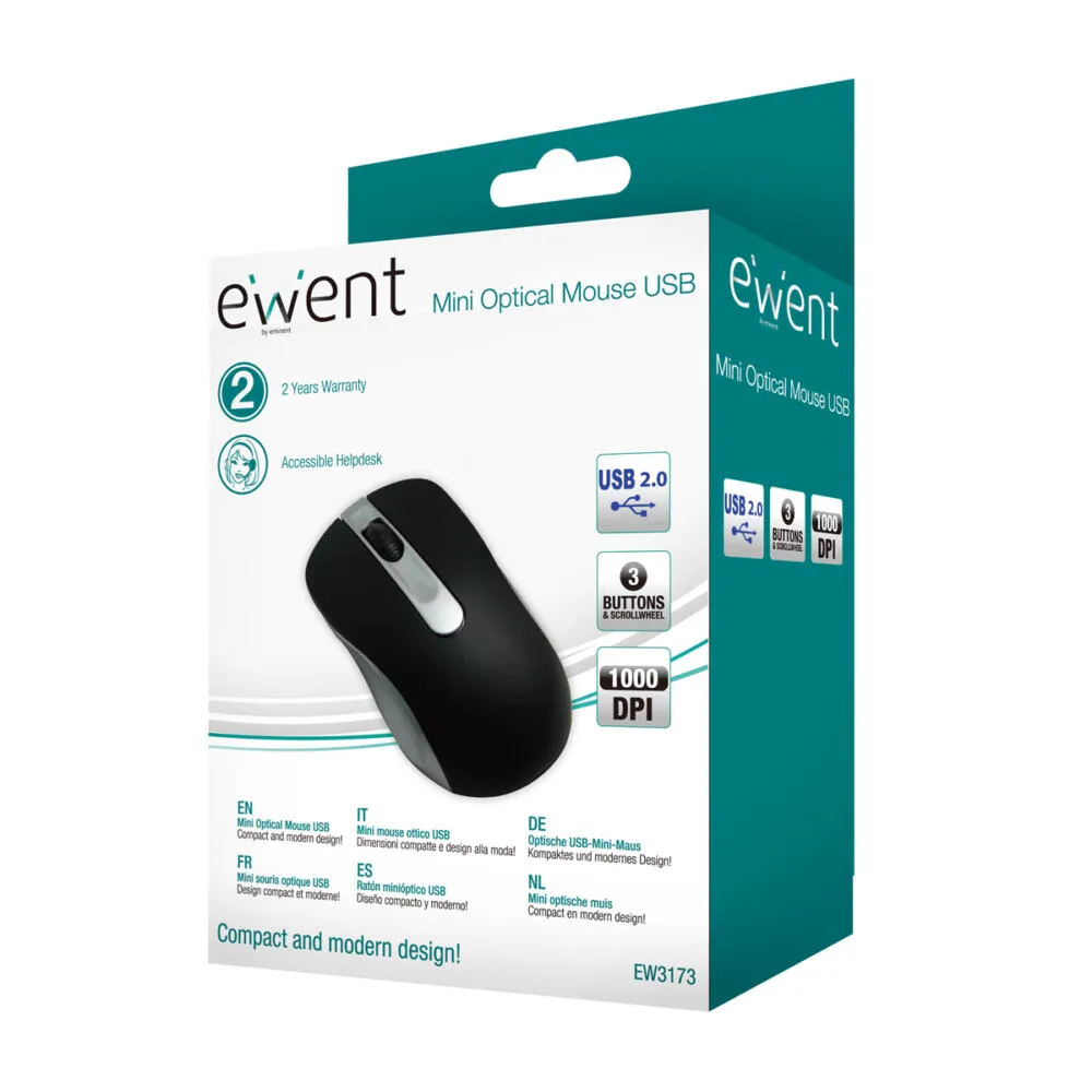 Ewent EW3173 1000 DPI Optik Mouse Thumbnail 3