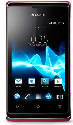 Sony Xperia E 8,89 cm (3.5") Tek SIM Android 4.1 3G Micro-USB A 0,5 GB 4 GB 1530 mAh Kırmızı Akıllı Telefon