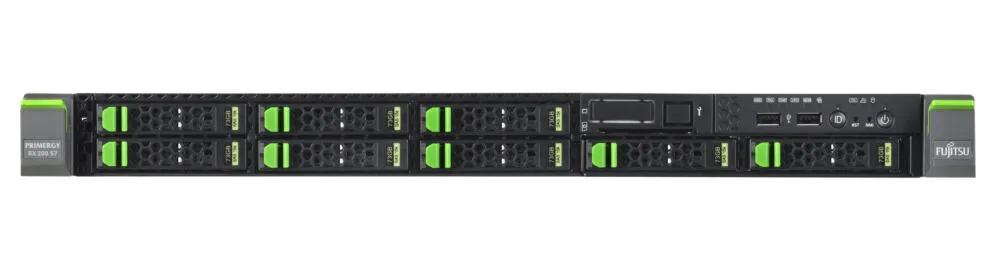 Fujitsu PRIMERGY RX200 S7 sunucu 0 GB Yatay (1U) Intel® Xeon® E5 Ailesi E5-2620 2 GHz 8 GB DDR3-SDRAM 450 W Windows Server 2012 R2 Essentials Thumbnail 1