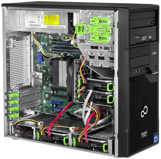 Fujitsu PRIMERGY TX100 S3p + Windows Server 2012 Standard, 2 CPU & 2 VM, ROK sunucu 250 GB Dikey (Tower) Intel® Xeon® E3 V2 İşlemci Ailesi E3-1220V2 3,1 GHz 2 GB DDR3-SDRAM 250 W Thumbnail 2