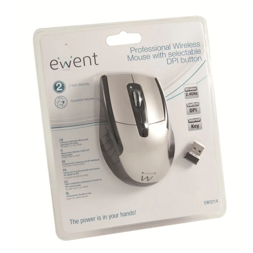 Ewent EW3214 1600 DPI Kablosuz Mouse Thumbnail 5