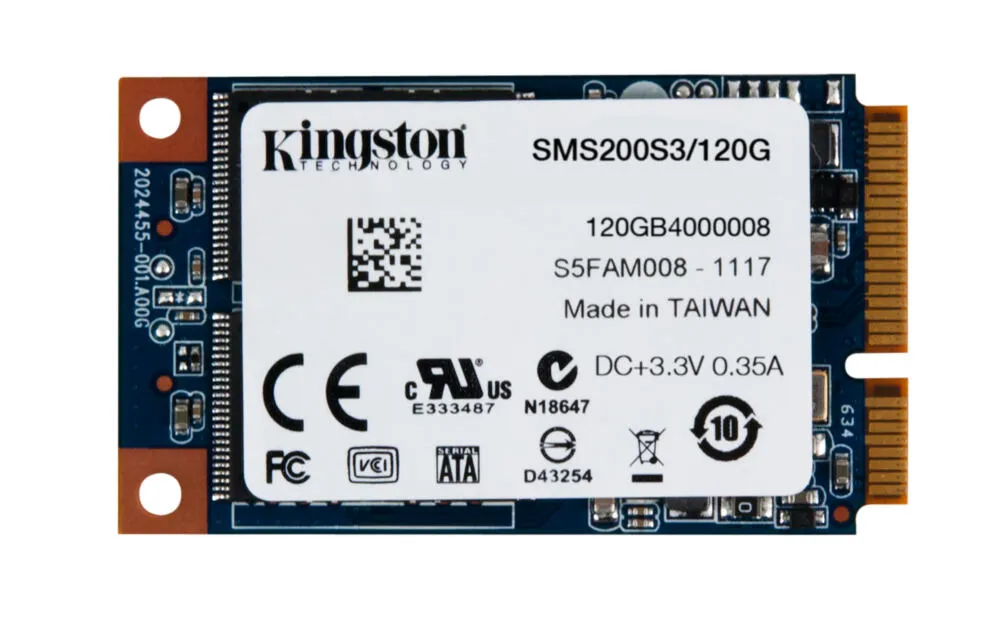 Kingston Technology SSDNow mS200 120 GB SMS200S3/120G mSATA SATA3 SSD Thumbnail 2