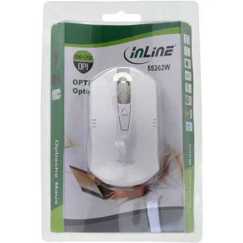InLine SF-8195 55362W 1200 DPI Optik Mouse Thumbnail 1