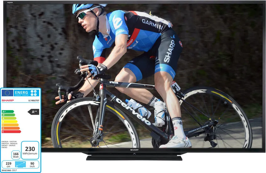 Sharp LC-90LE757E 90 inç 100Hz Full HD TV Thumbnail 3