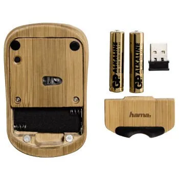 Hama Bamboo 00053859 1000 DPI Kablosuz Mouse Thumbnail 9