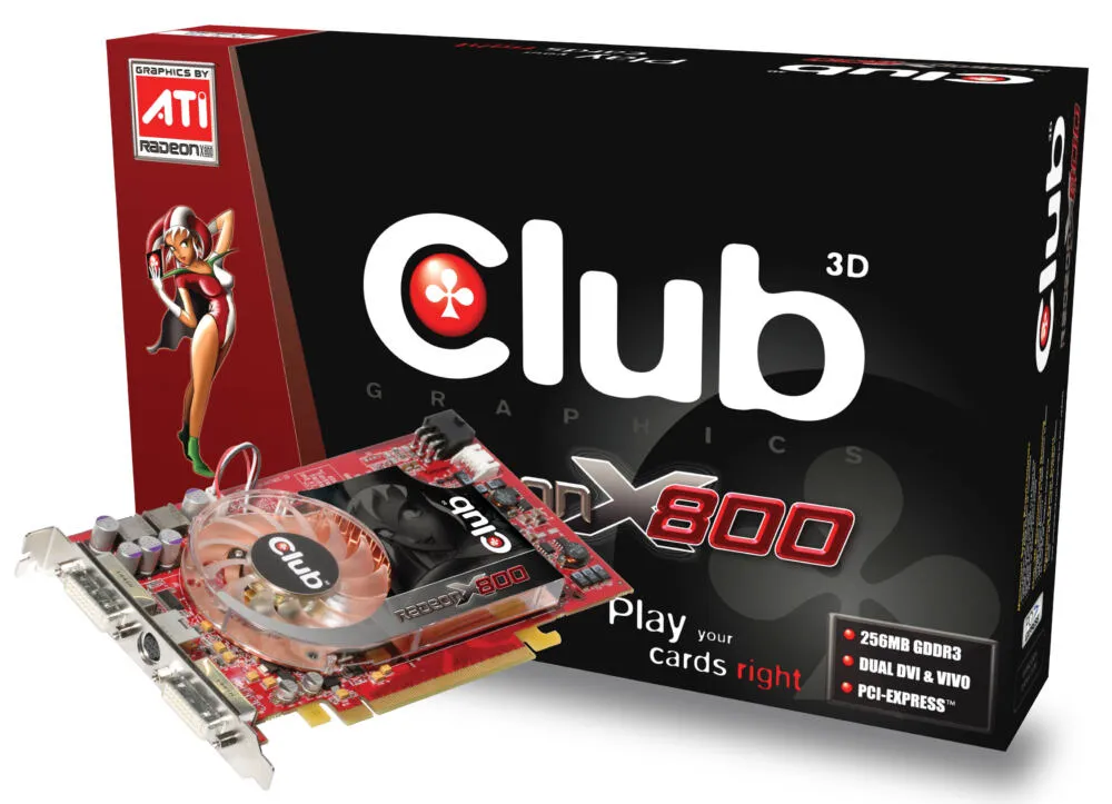 CLUB3D RADEON X800 256MB(CGAX-X86VDD) GDDR3 Ekran Kartı Thumbnail 0