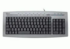 Trust Slimline Keyboard KB-1400S USB + PS/2 Klavye Thumbnail 2