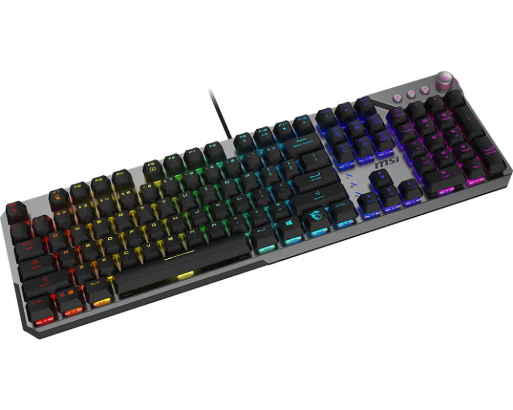 MSI STRIKE 600 SILENT UA Mekanik RGB Oyuncu Klavyesi Thumbnail 4