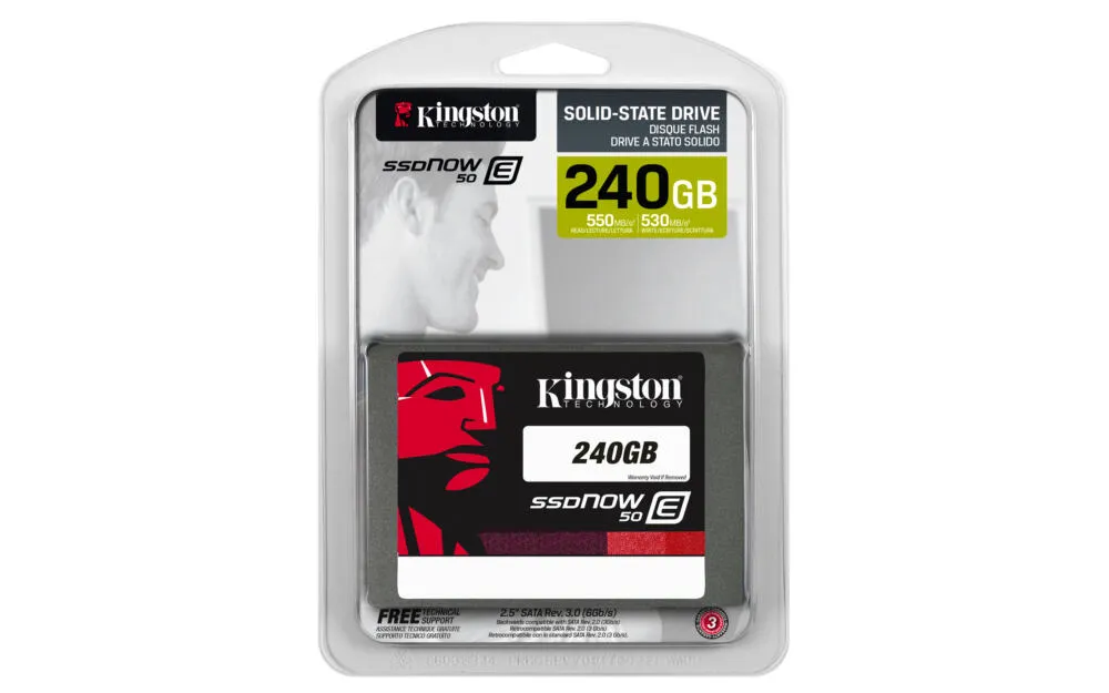 Kingston SE50S37/240G dahili 240 GB 2.5" Serial ATA III MLC SSD Thumbnail 1