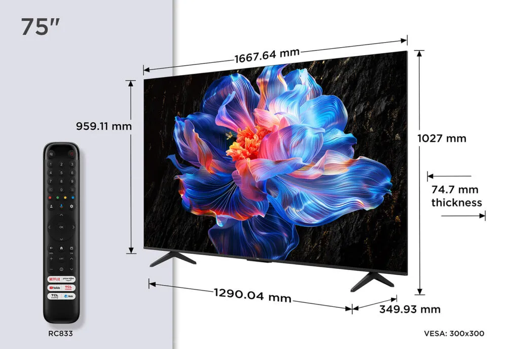 TCL 75V6C 75 inç 4K Ultra HD TV Thumbnail 2