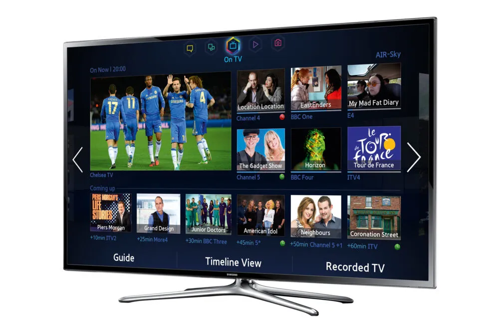 Samsung UE32F6400AK Full HD kalitesi Smart Wi-Fi Siyah TV Thumbnail 3