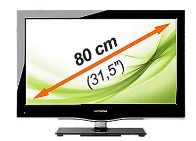 MEDION MD30457 80 cm (31.5") Full HD kalitesi Siyah TV Televizyon (TV)