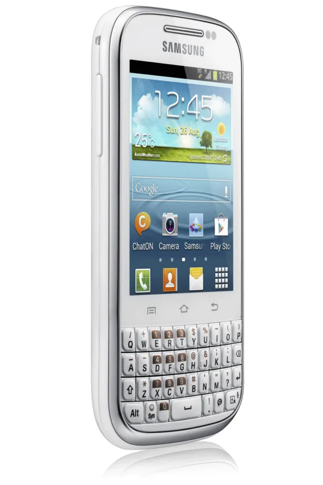 Samsung Ch@t 4 GB GT-B5330ZWAORX Beyaz Akıllı Telefon Thumbnail 3