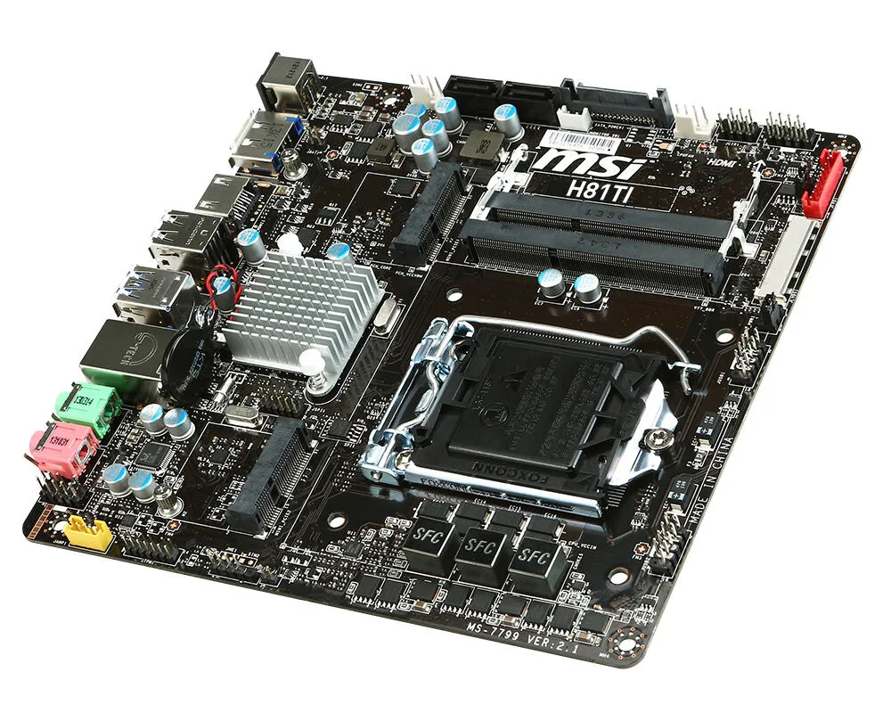 MSI H81TI LGA1150 2x DDR3 Mini-ITX Anakart Thumbnail 5