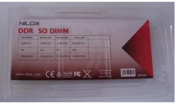 Nilox DDR 1GB 400MHz SO-DIMM PC-3200 MN2404 1 GB RAM Bellek Thumbnail 2