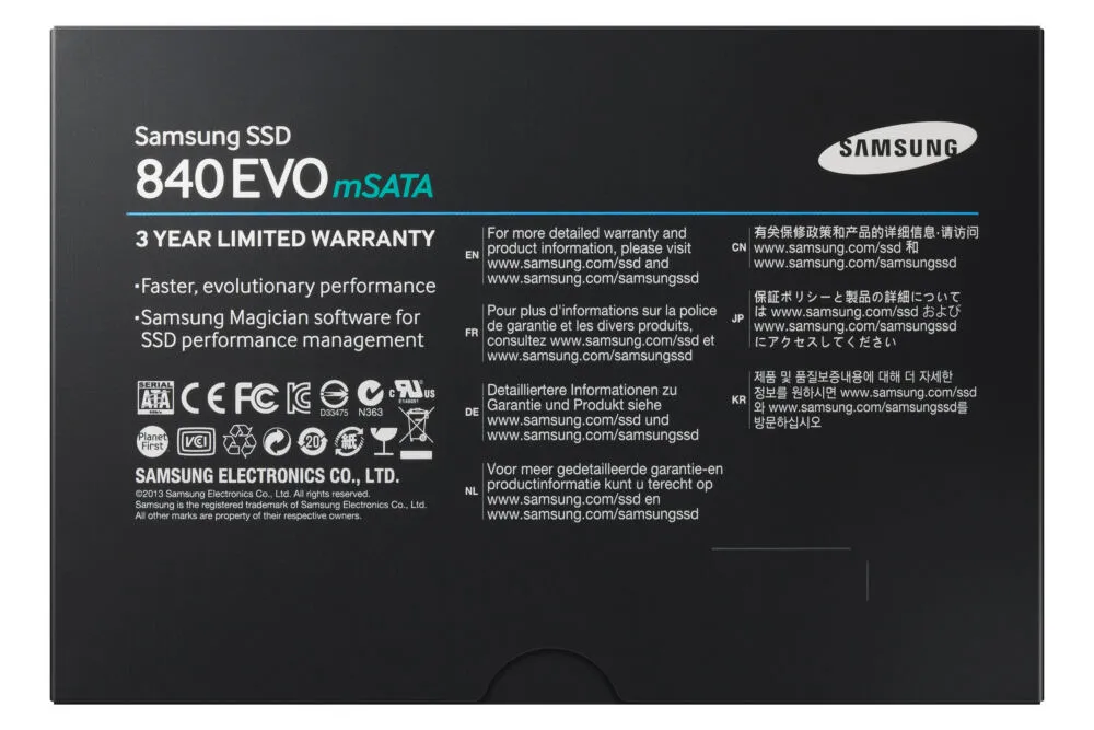 Samsung 840 EVO 250 GB MZ-MTE250BW mSATA SATA3 SSD Thumbnail 5