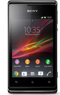 Sony Xperia E Dual 8,89 cm (3.5") Çift SIM Android 4.1 3G Micro-USB B 0,5 GB 4 GB 1500 mAh Siyah Akıllı Telefon