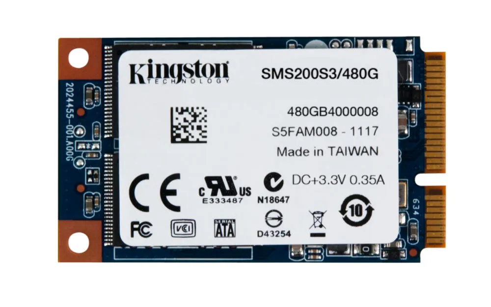 Kingston Technology SSDNow 480 GB SMS200S3/480G mSATA SATA3 SSD Thumbnail 3