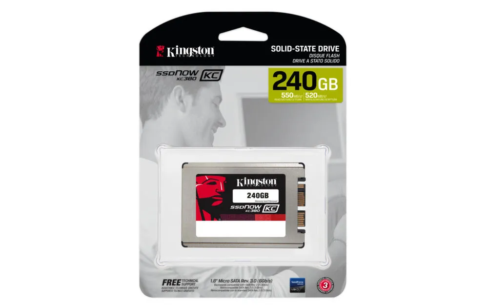 Kingston Technology SSDNow KC380 240 GB SKC380S3/240G SATA3 SSD Thumbnail 3