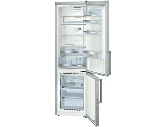 Bosch KGN39EI40 donduruculu buz dolabı Solo 355 l Krom, Metalik, Paslanmaz çelik Buzdolabı