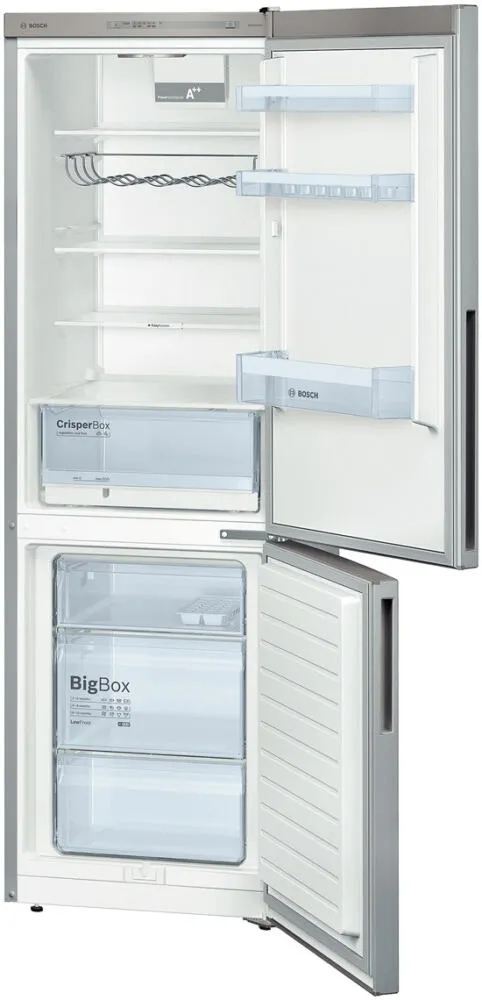 Bosch KGV36VI32S donduruculu buz dolabı Solo 307 l Paslanmaz çelik Buzdolabı