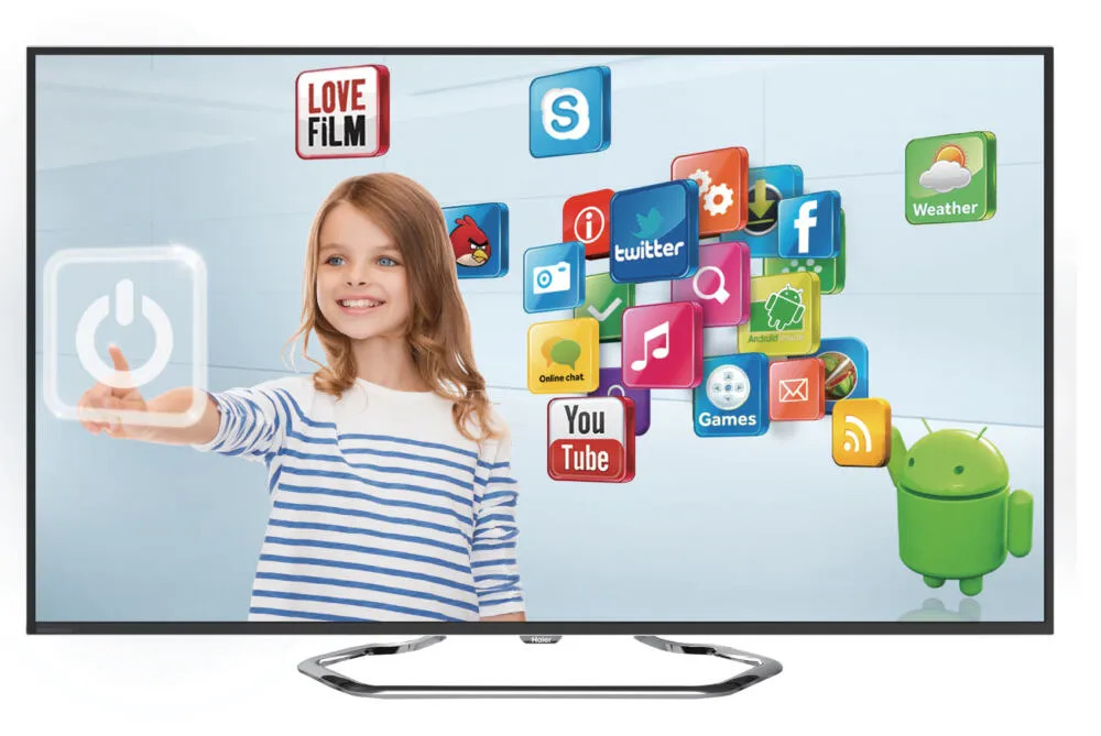 Haier LE55M7000 Full HD kalitesi Siyah, Metalik TV Televizyon (TV)