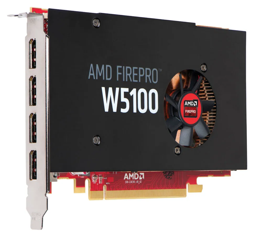 HP AMD FirePro W5100 4 GB Grafik Kartı J3G92AA Ekran GDDR5 Thumbnail 1