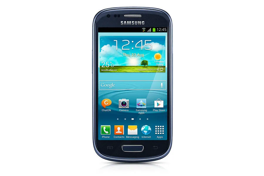 Samsung Galaxy S III mini GT-I8200 10,2 cm (4") Tek SIM Android 4.1 3G Micro-USB 8 GB 1500 mAh Mavi Akıllı Telefon