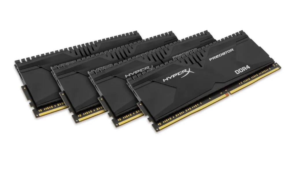 HyperX Predator (T2) 16GB DDR4 2400MHz Kit 4 x 4 GB 288-pin DIMM RAM Bellek