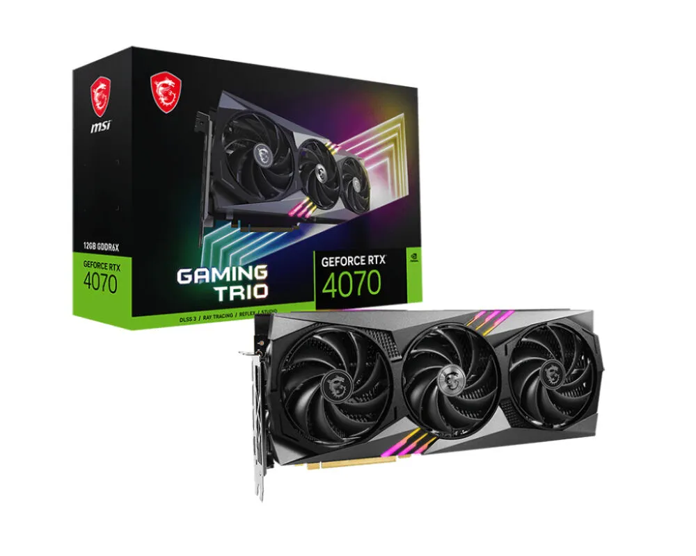 MSI GAMING GeForce RTX 4070 TRIO 12G NVIDIA 12 GB GDDR6X Ekran Kartı