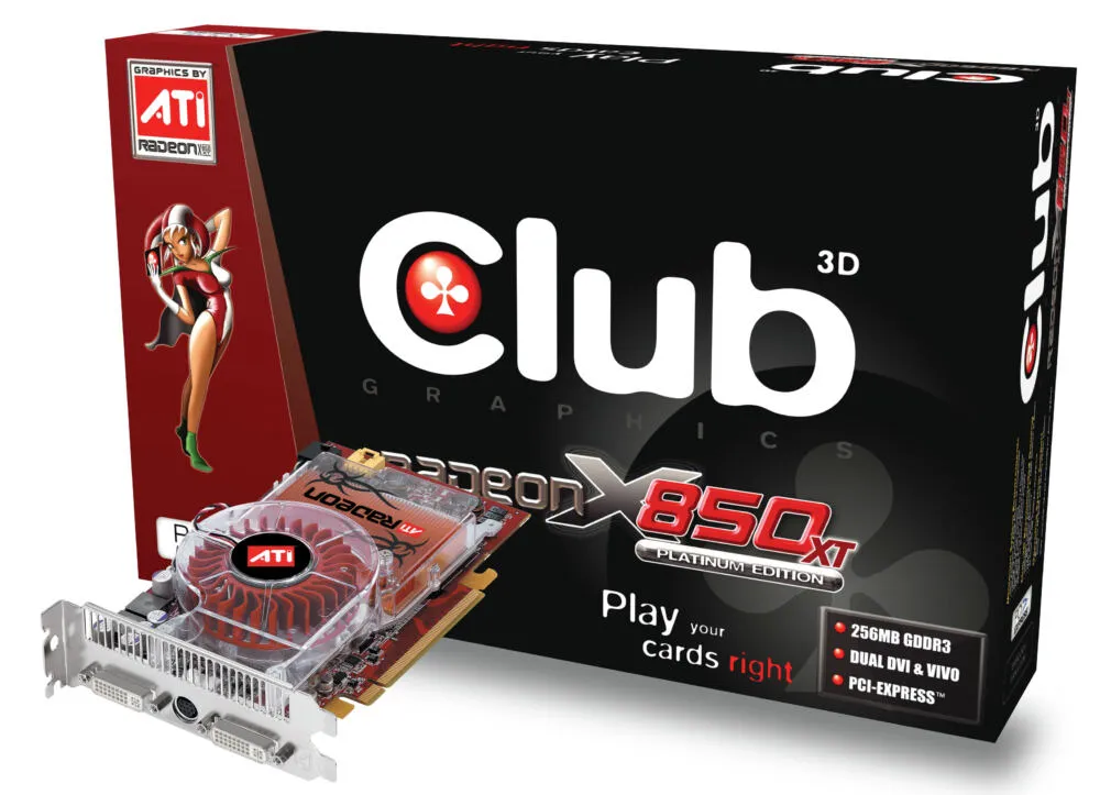 CLUB3D RADEON X850XT PE(CGAX-XT85VDD) GDDR3 Ekran Kartı Thumbnail 0