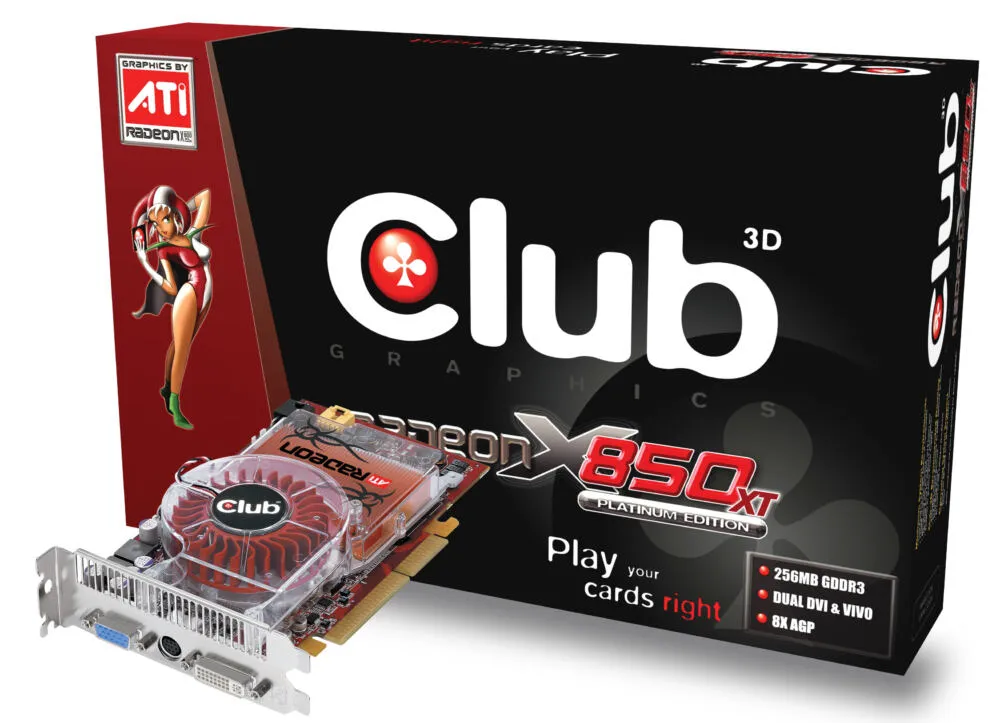 CLUB3D Radeon X850XT Platinum Edition(CGA-XT85VTVD) GDDR3 Ekran Kartı Thumbnail 0