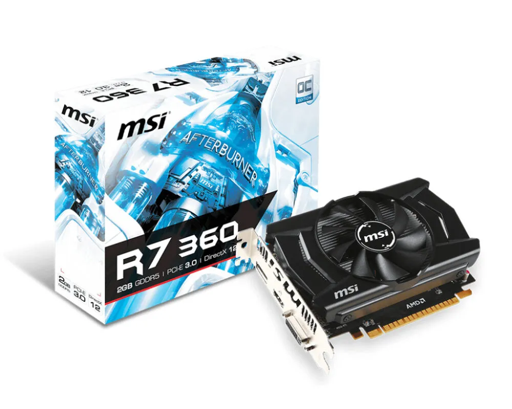 MSI V809-1673R 2 GB Radeon R7 360 GDDR5 Ekran Kartı Thumbnail 5