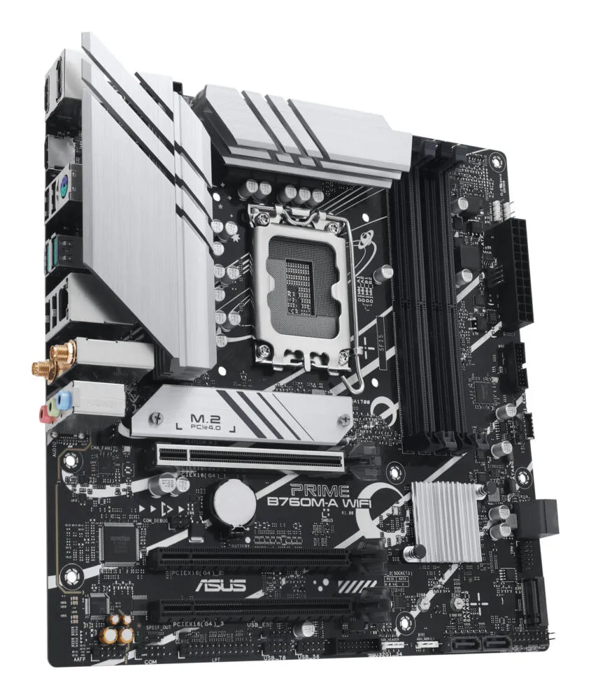 ASUS PRIME B760M-A WIFI 90MB1EL0-M0EAY0 LGA1700 4x DDR5 2x M.2 Micro-ATX Anakart Thumbnail 4