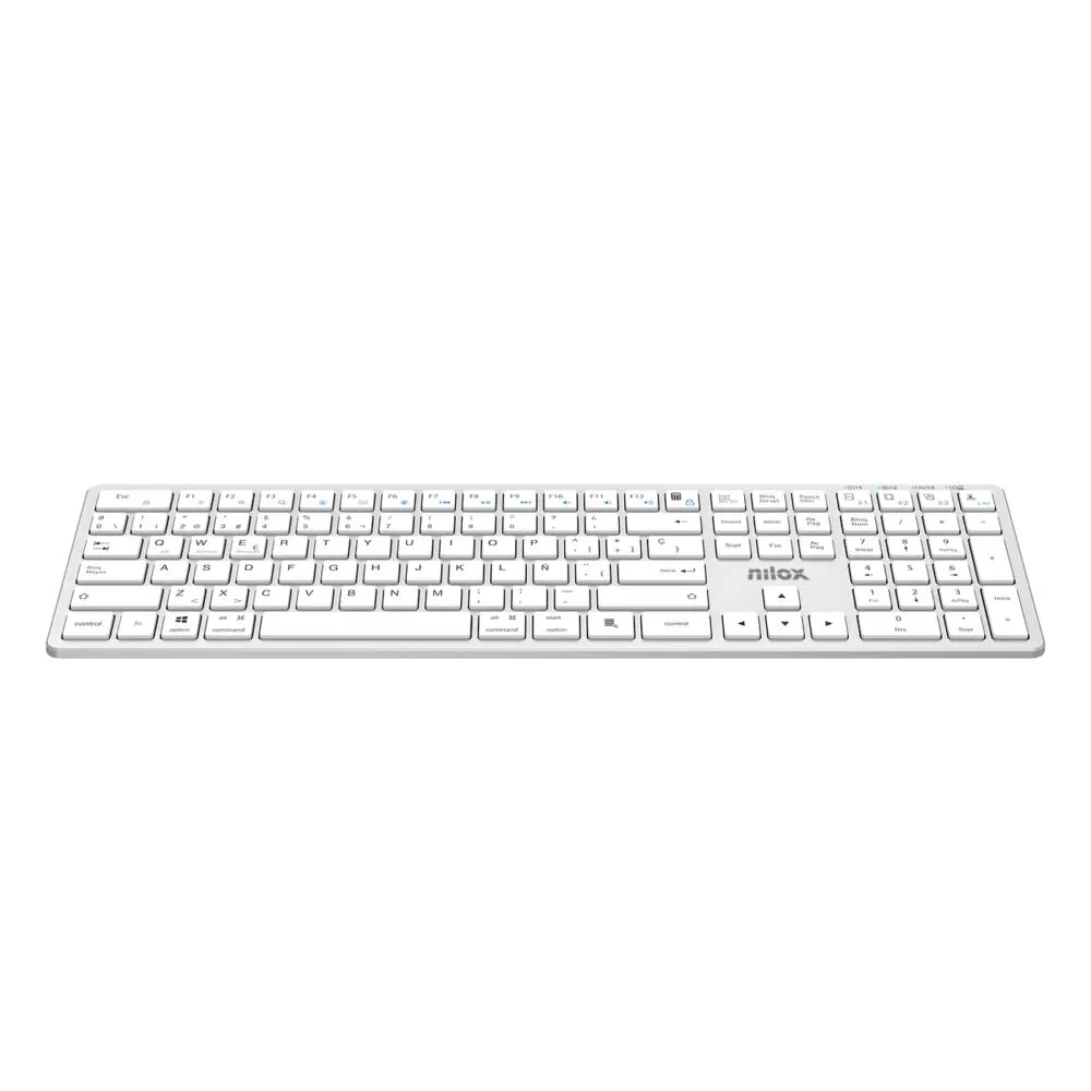 Nilox TECLADO PRO WIRELESS SILVER ESPANOL NXKBW01S Klavye Thumbnail 4