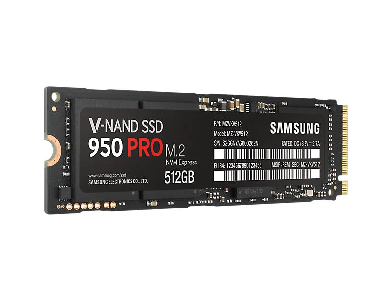 Samsung 950 PRO 512 GB MZ-V5P512BW M.2 SSD Thumbnail 4