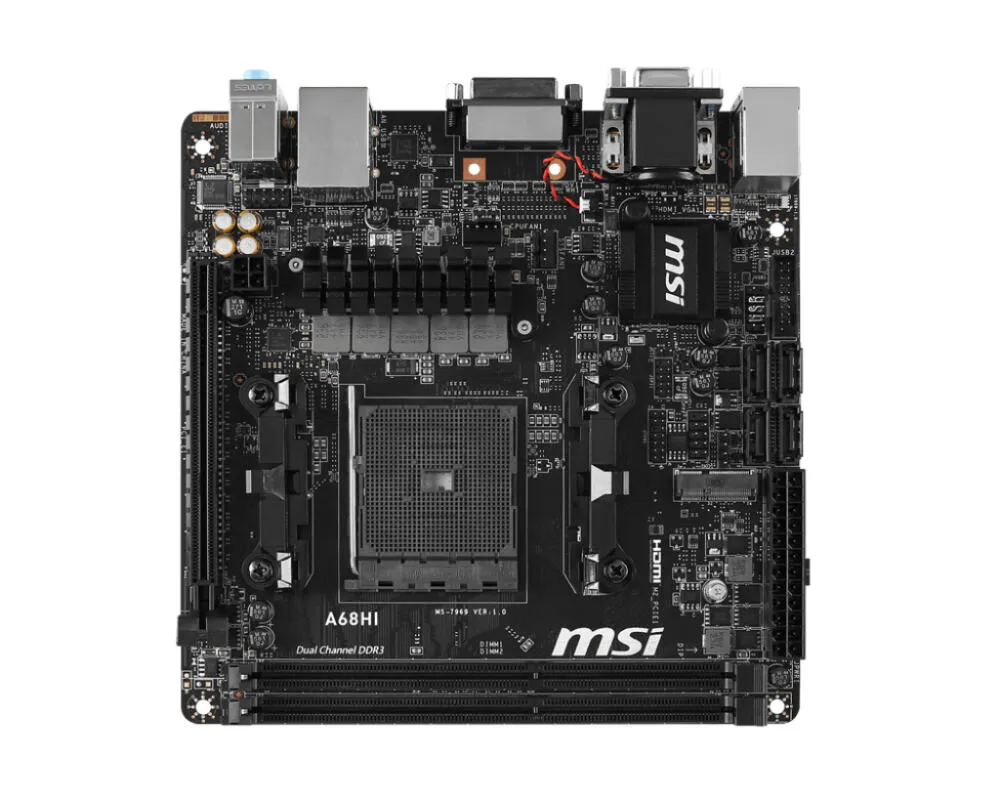 MSI A68HI 7969-002R FM2+ 2x DDR3 1x M.2 Mini-ITX Anakart Thumbnail 1