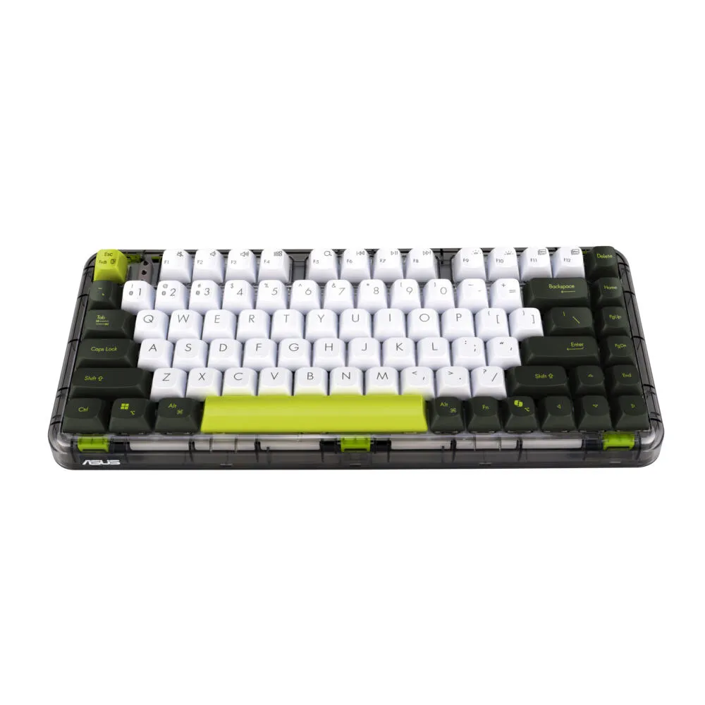 ASUS Jelly75 KD201 KEYBOARD/VT-GN/US/80 Evrensel USB + RF Wireless + Bluetooth Çok renkli Klavye Thumbnail 1